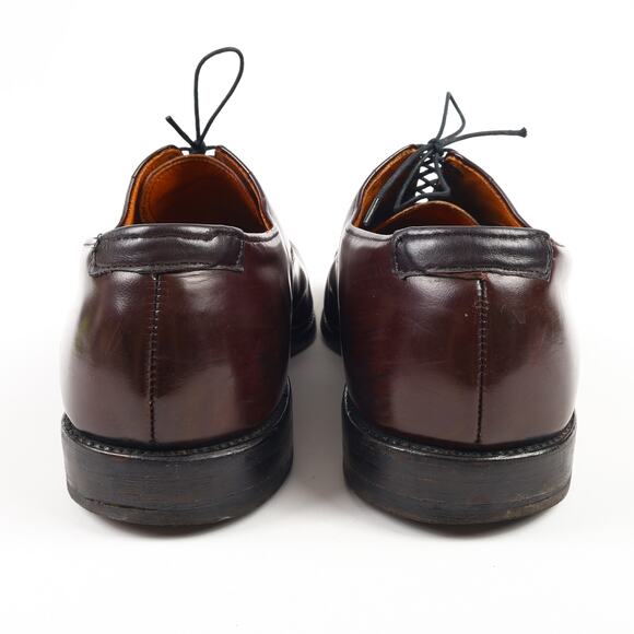 Allen Edmonds Park Avenue Mens US 10 Burgundy Leather Cap Toe Oxford Dress Shoe - Picture 5 of 16